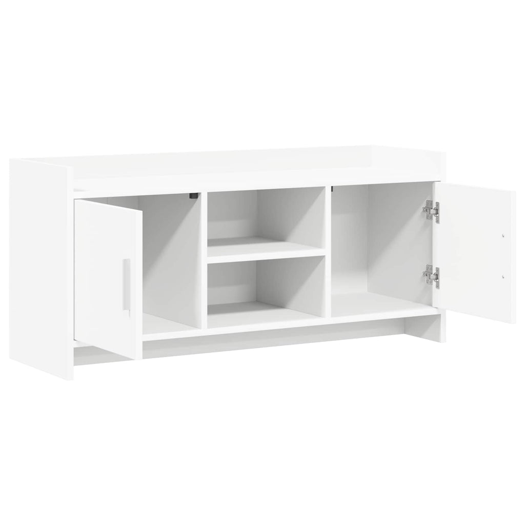 vidaXL Szafka pod telewizor 102 x 33 x 47 cm Biały Drewno inżynieryjne