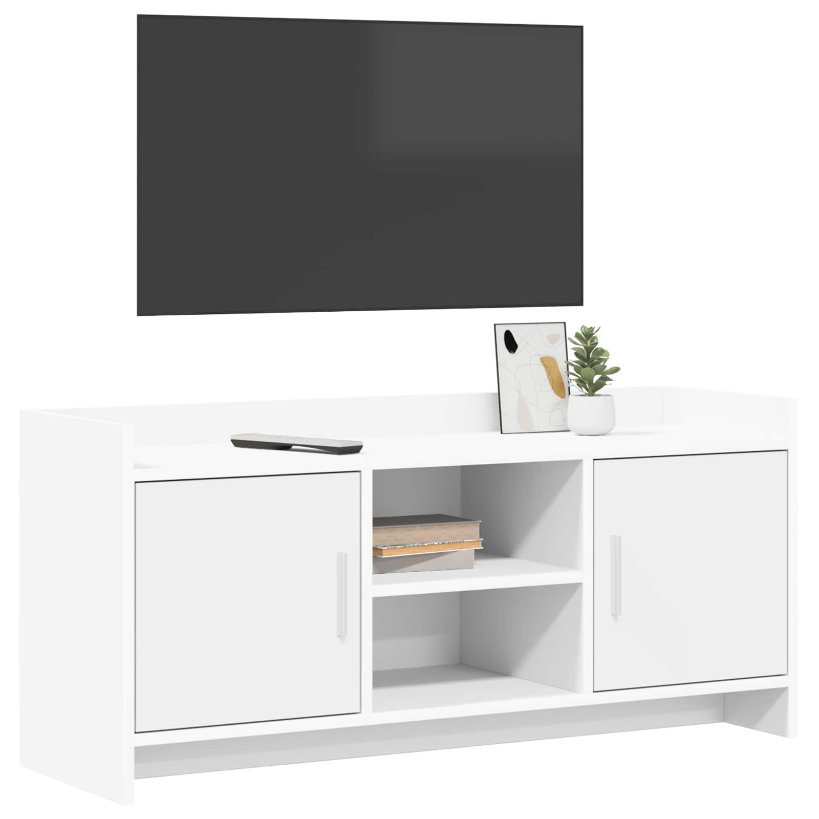 vidaXL Szafka pod telewizor 102 x 33 x 47 cm Biały Drewno inżynieryjne