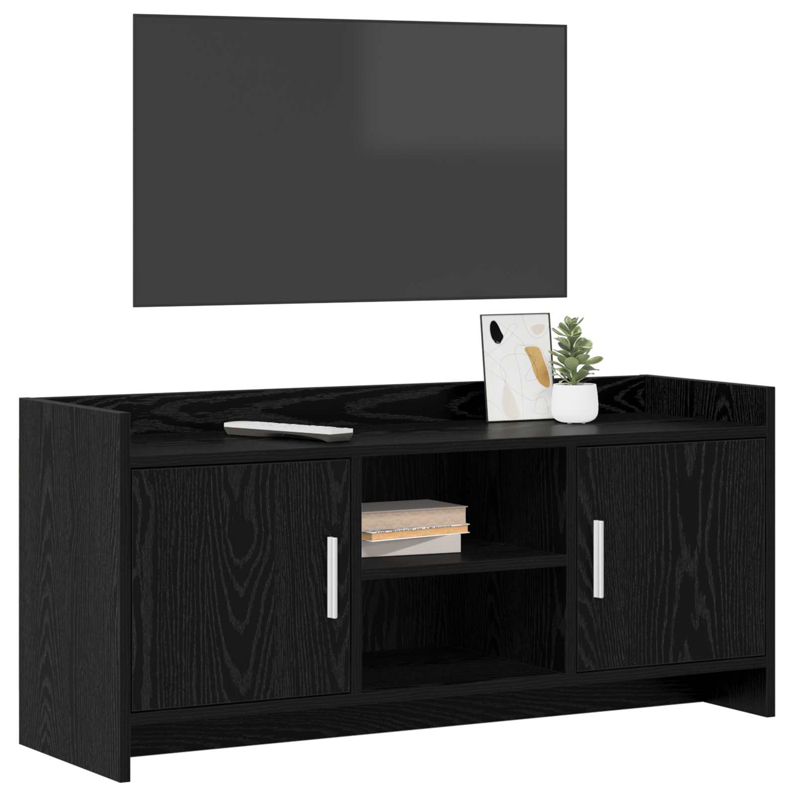 vidaXL Szafka pod telewizor 102 x 33 x 47 cm Czarny dąb