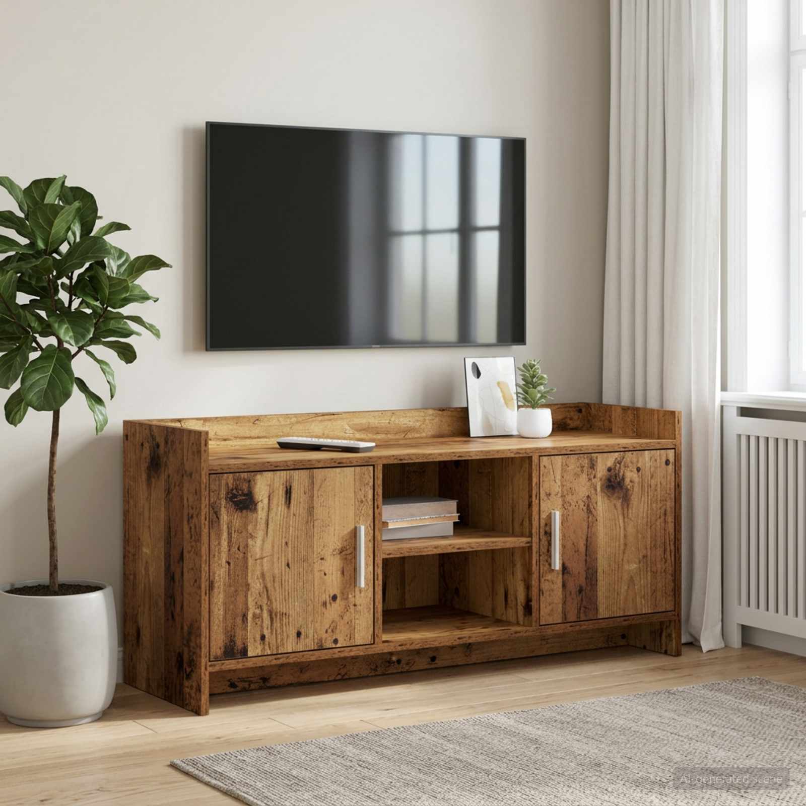 vidaXL Szafka pod telewizor 102 x 33 x 47 cm Stare drewno