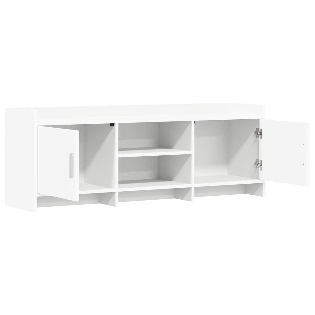 vidaXL Szafka pod telewizor 130 x 33 x 47 cm Biały Drewno inżynieryjne