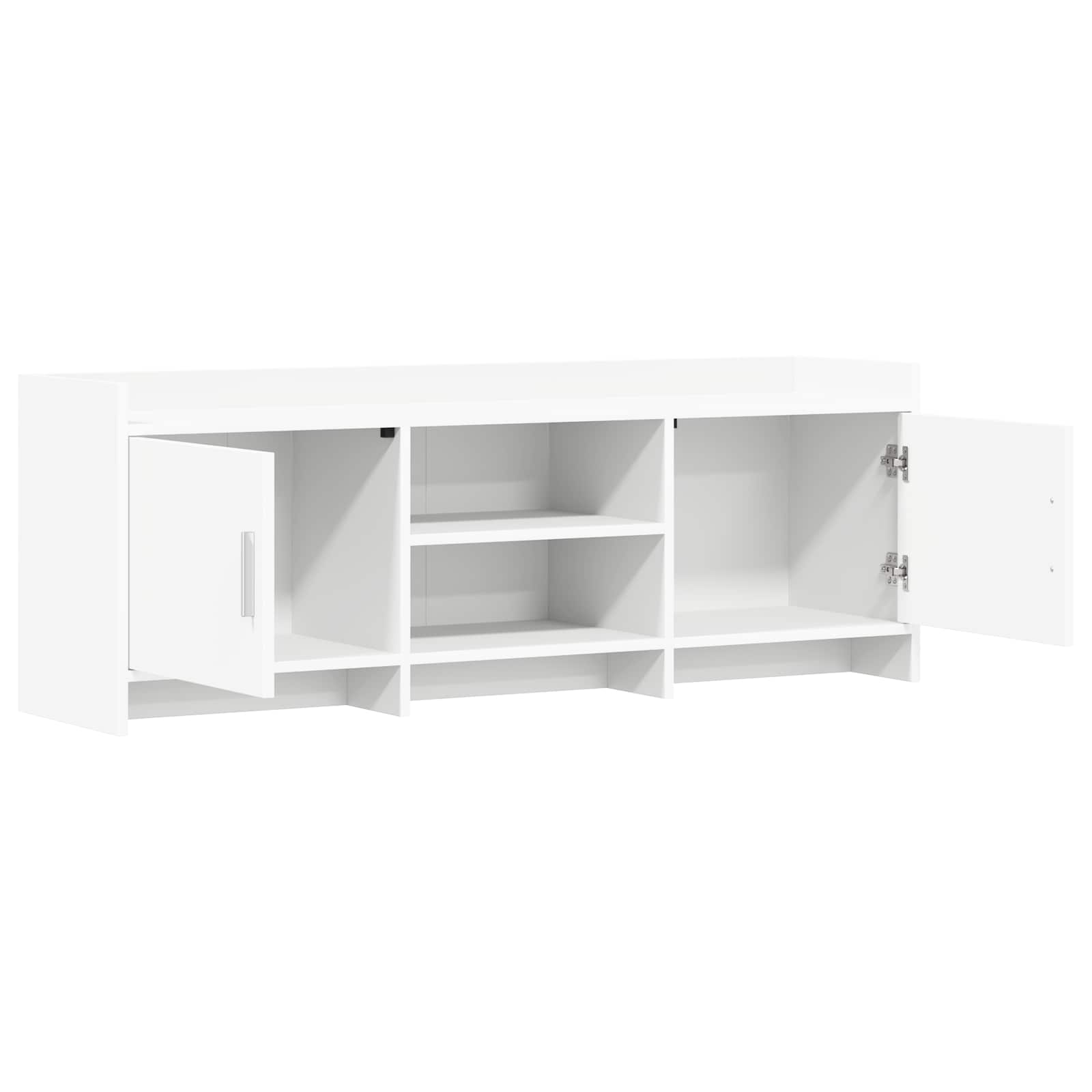 vidaXL Szafka pod telewizor 130 x 33 x 47 cm Biały Drewno inżynieryjne