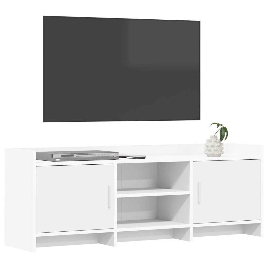 vidaXL Szafka pod telewizor 130 x 33 x 47 cm Biały Drewno inżynieryjne