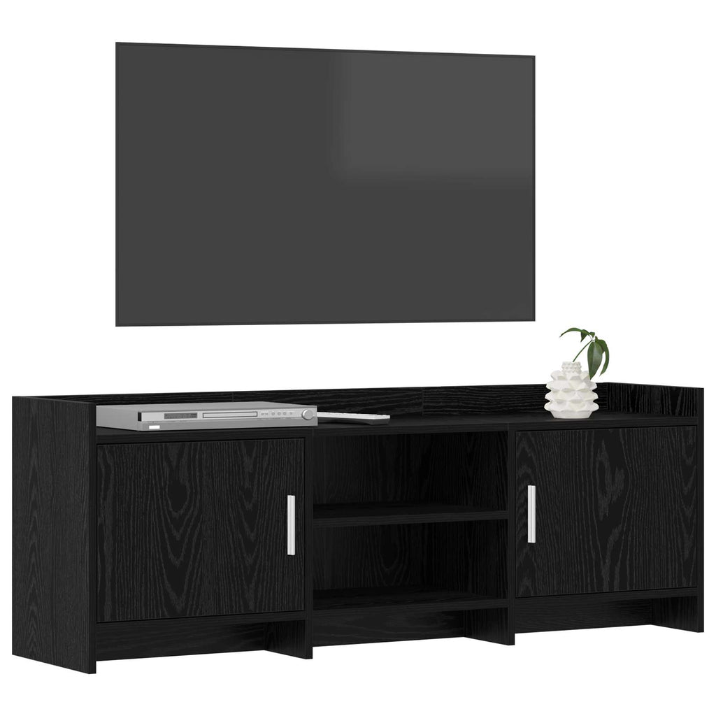 vidaXL Szafka pod telewizor 130 x 33 x 47 cm Czarny dąb