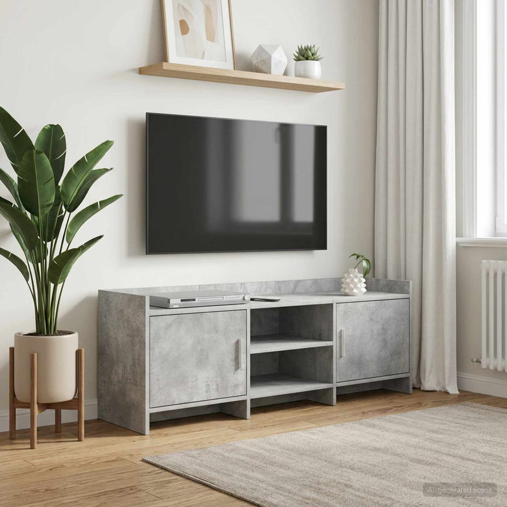 vidaXL Szafka pod telewizor 130 x 33 x 47 cm Betonowy szary