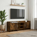 vidaXL Szafka pod telewizor 130 x 33 x 47 cm Dąb wędzony