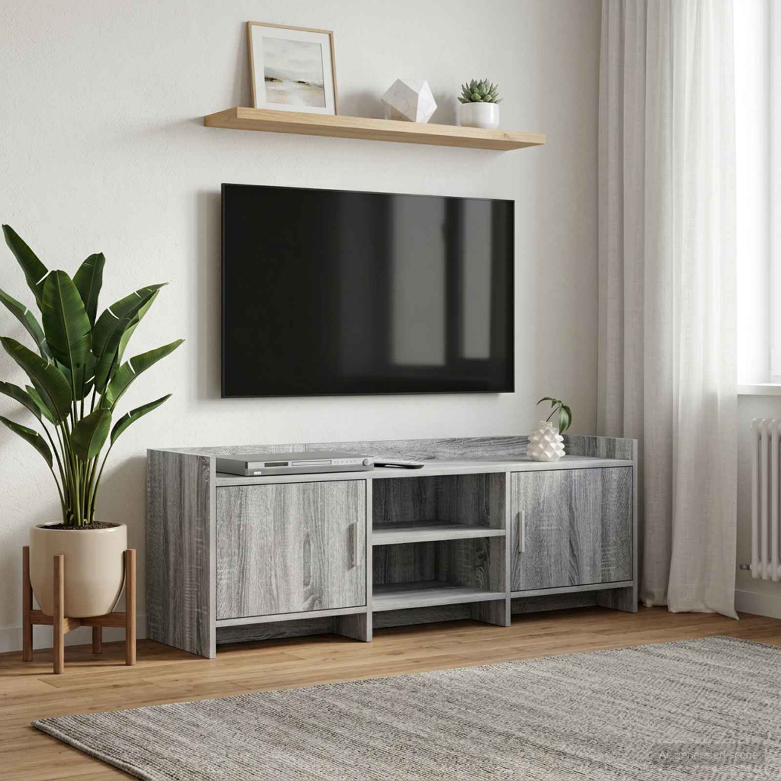 vidaXL Szafka pod telewizor 130 x 33 x 47 cm Szary Sonoma