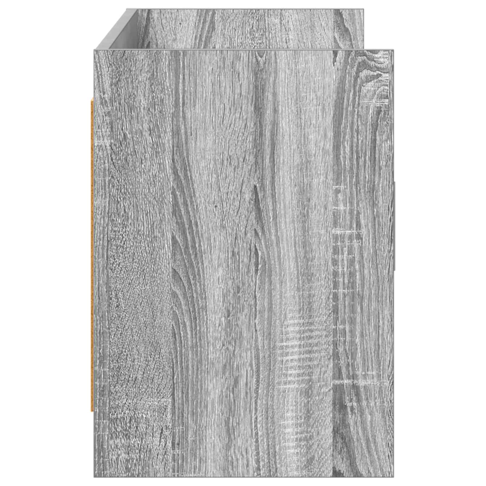 vidaXL Szafka pod telewizor 130 x 33 x 47 cm Szary Sonoma