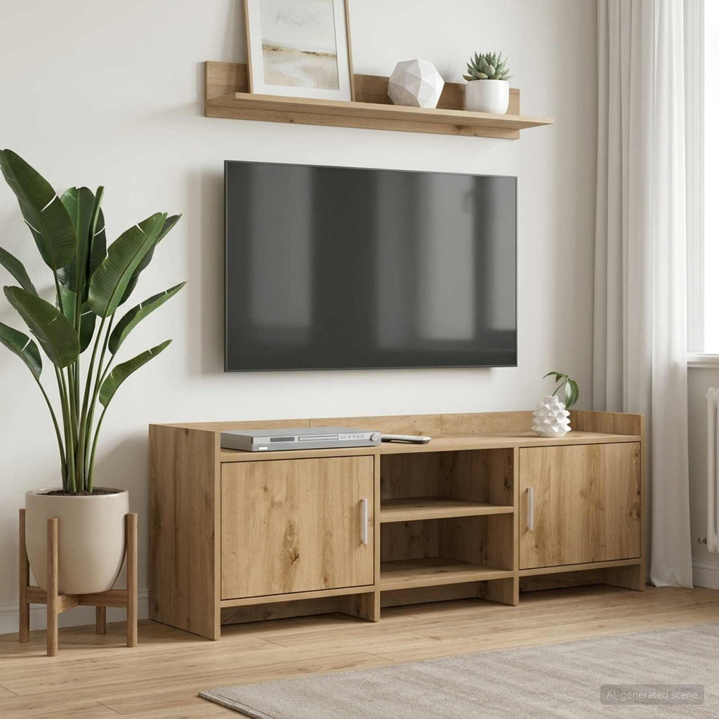 vidaXL Szafka pod telewizor 130 x 33 x 47 cm Dąb artisan