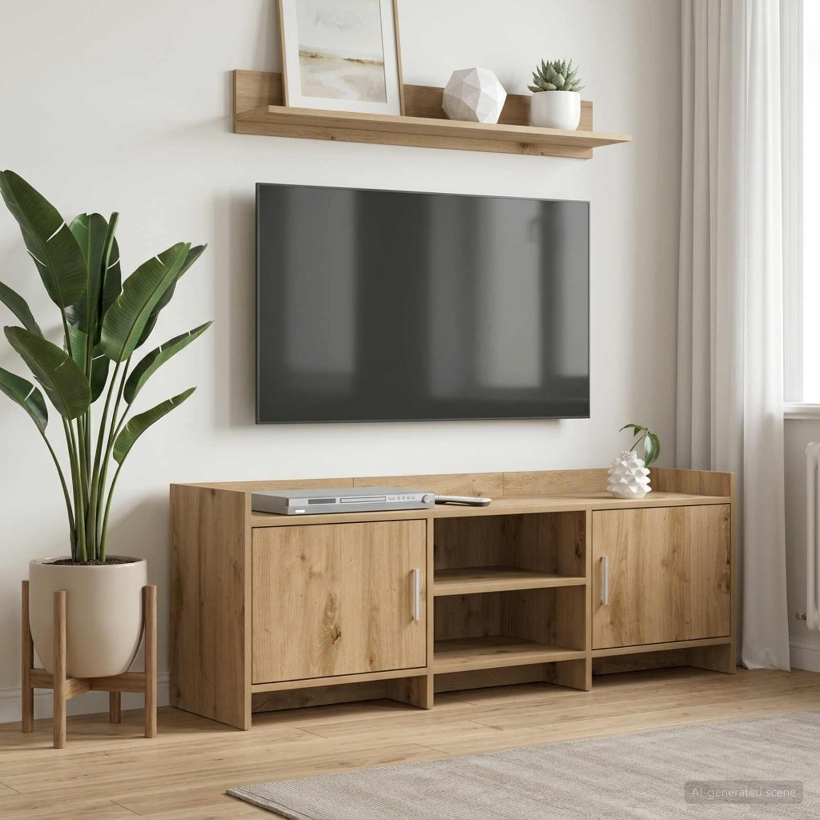 vidaXL Szafka pod telewizor 130 x 33 x 47 cm Dąb artisan