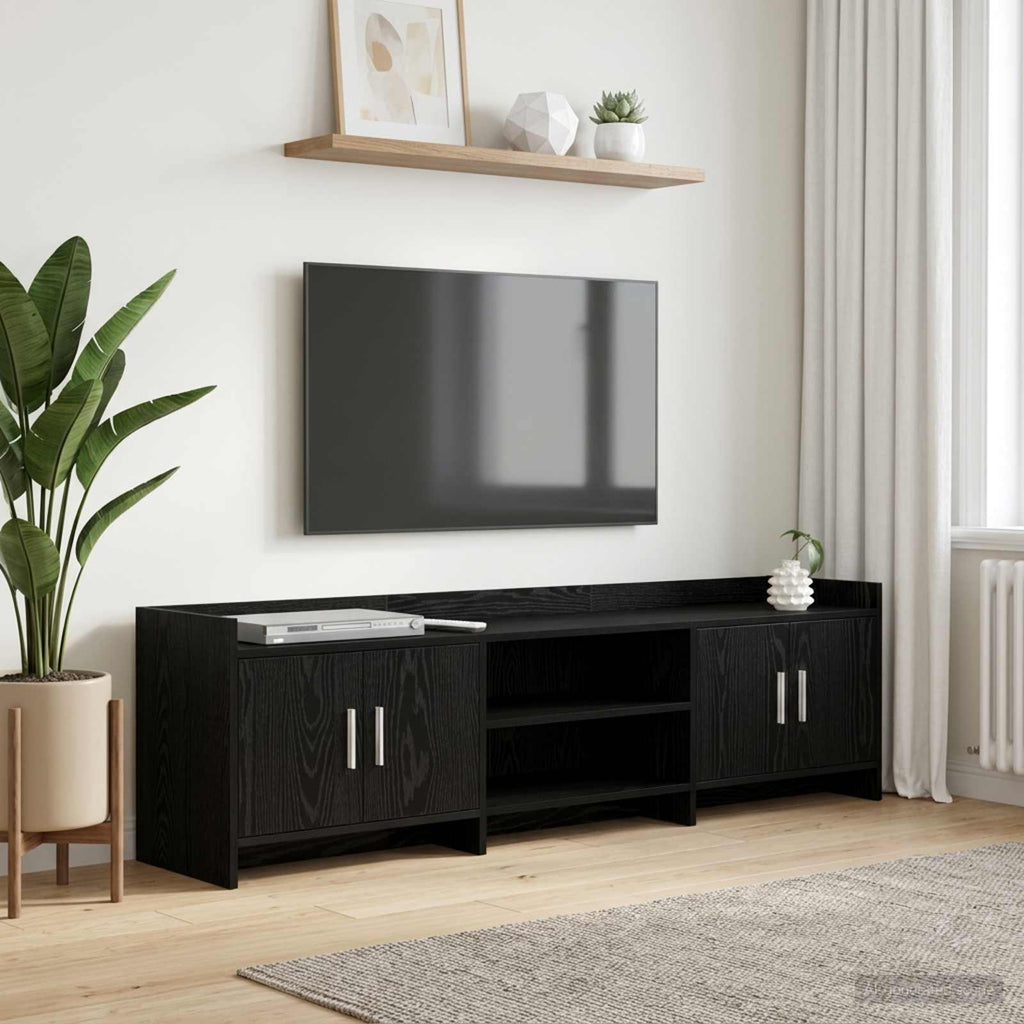 vidaXL Szafka pod telewizor 168 x 33 x 47 cm Czarny dąb