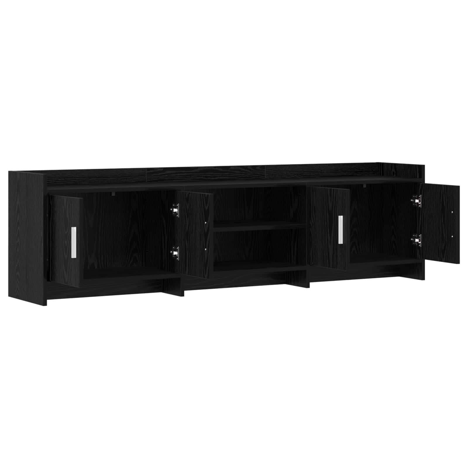 vidaXL Szafka pod telewizor 168 x 33 x 47 cm Czarny dąb