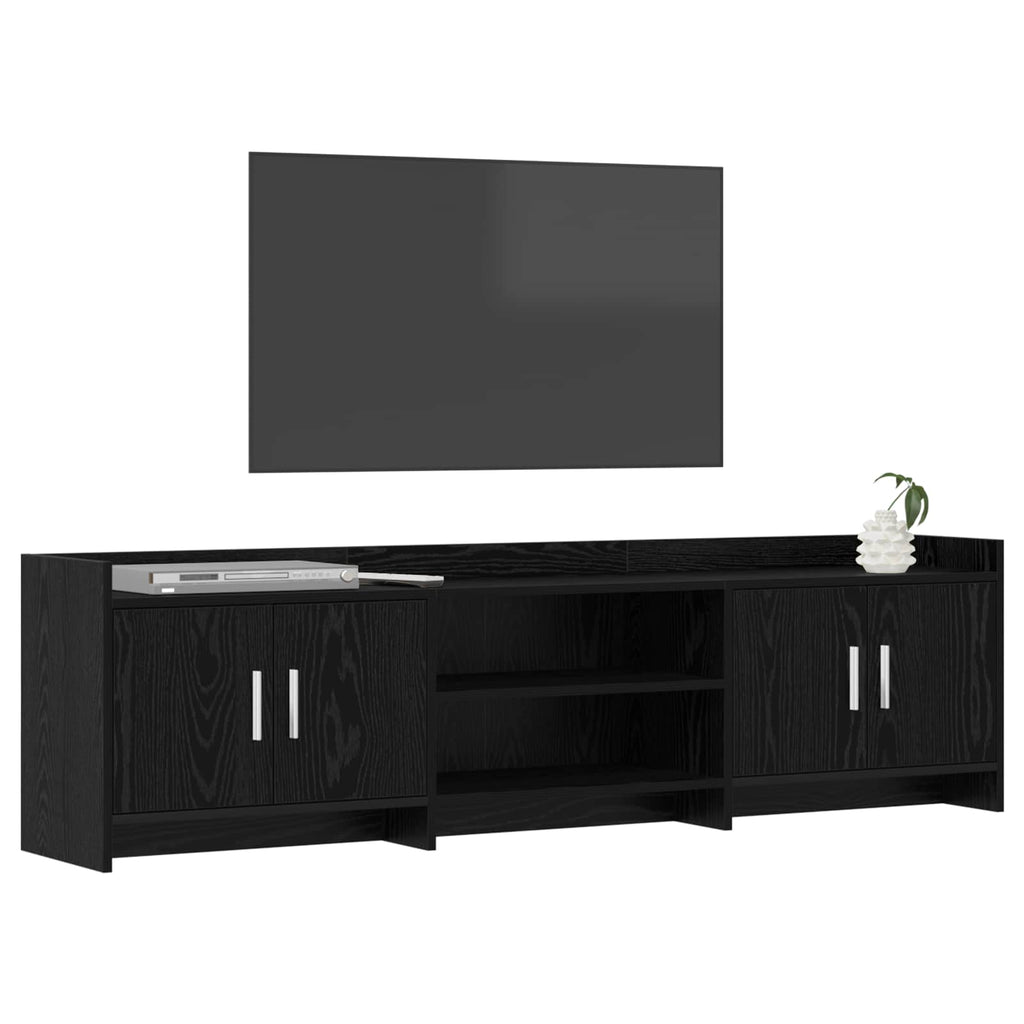 vidaXL Szafka pod telewizor 168 x 33 x 47 cm Czarny dąb