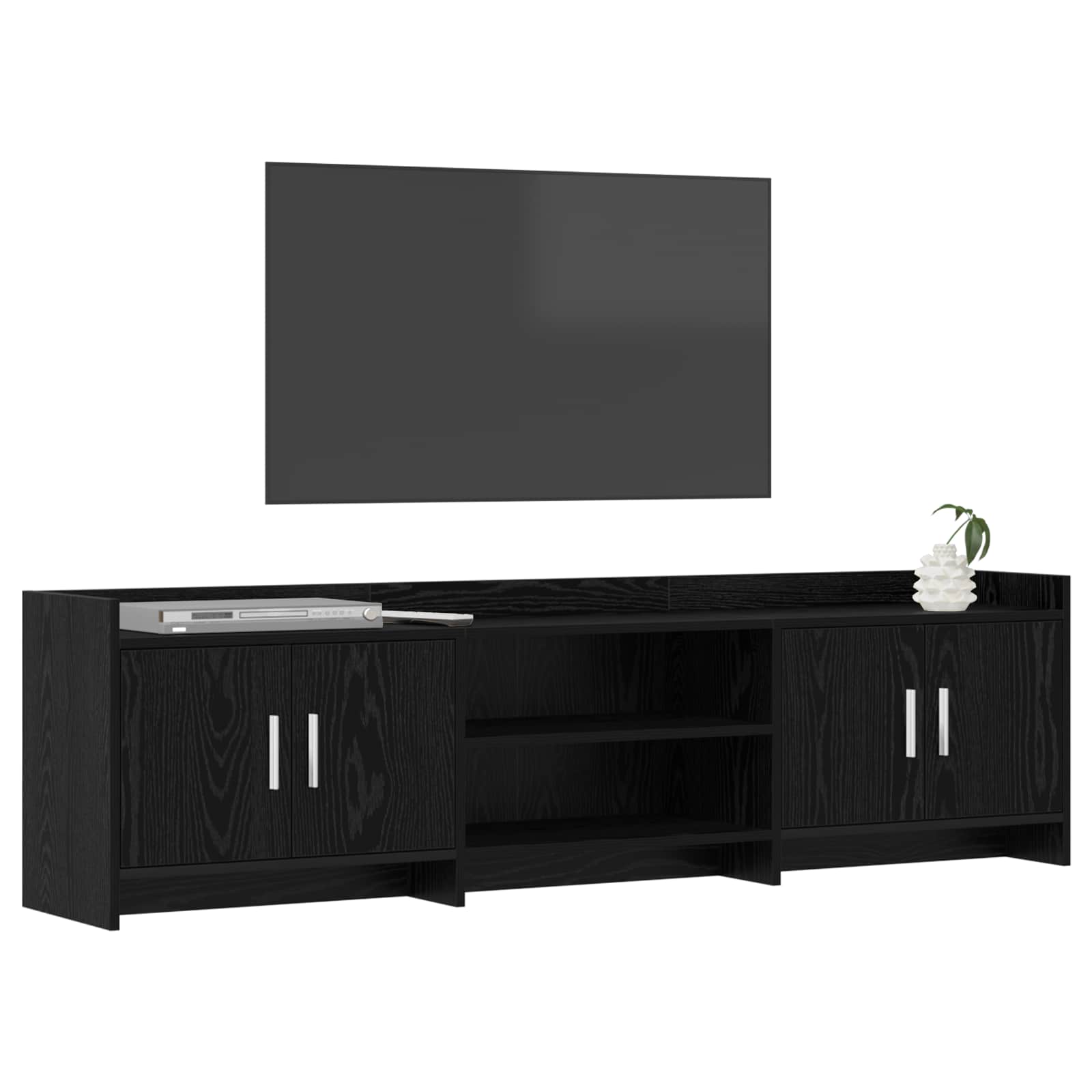 vidaXL Szafka pod telewizor 168 x 33 x 47 cm Czarny dąb