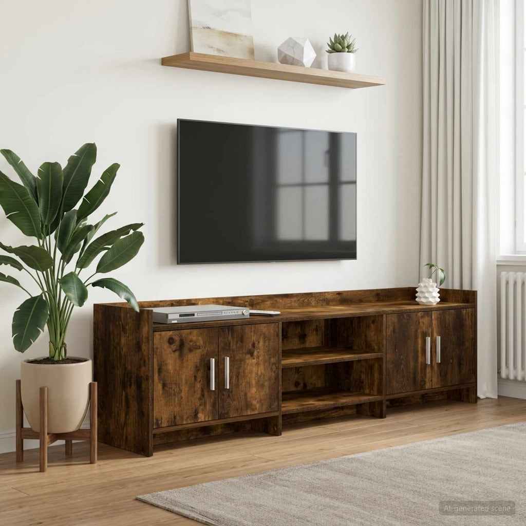 vidaXL Szafka pod telewizor 168 x 33 x 47 cm Dąb wędzony
