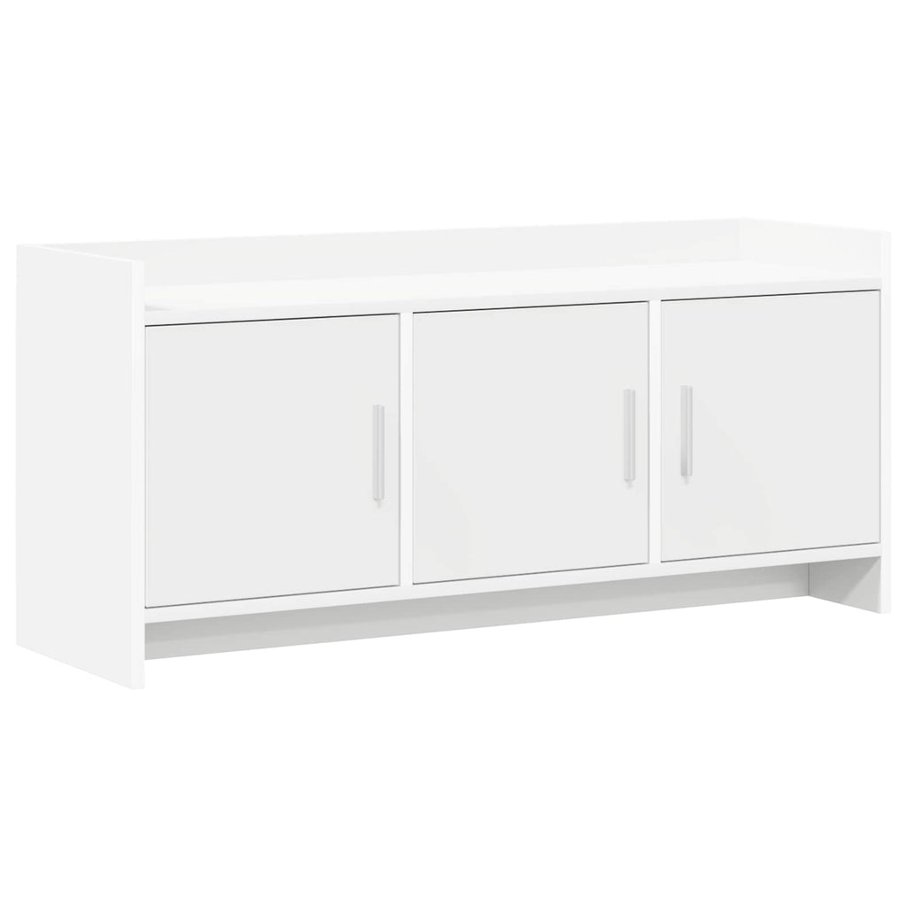vidaXL Szafka pod telewizor 102 x 33 x 47 cm Biały Drewno inżynieryjne