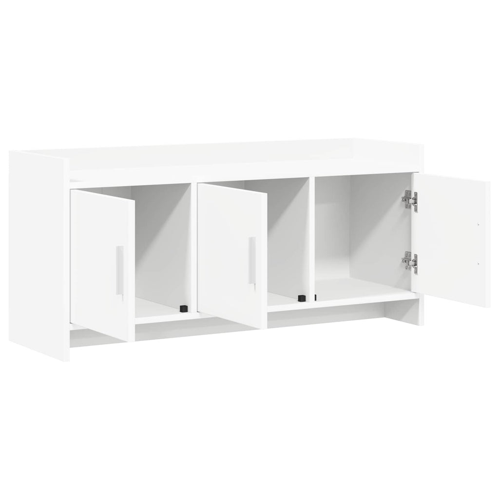 vidaXL Szafka pod telewizor 102 x 33 x 47 cm Biały Drewno inżynieryjne