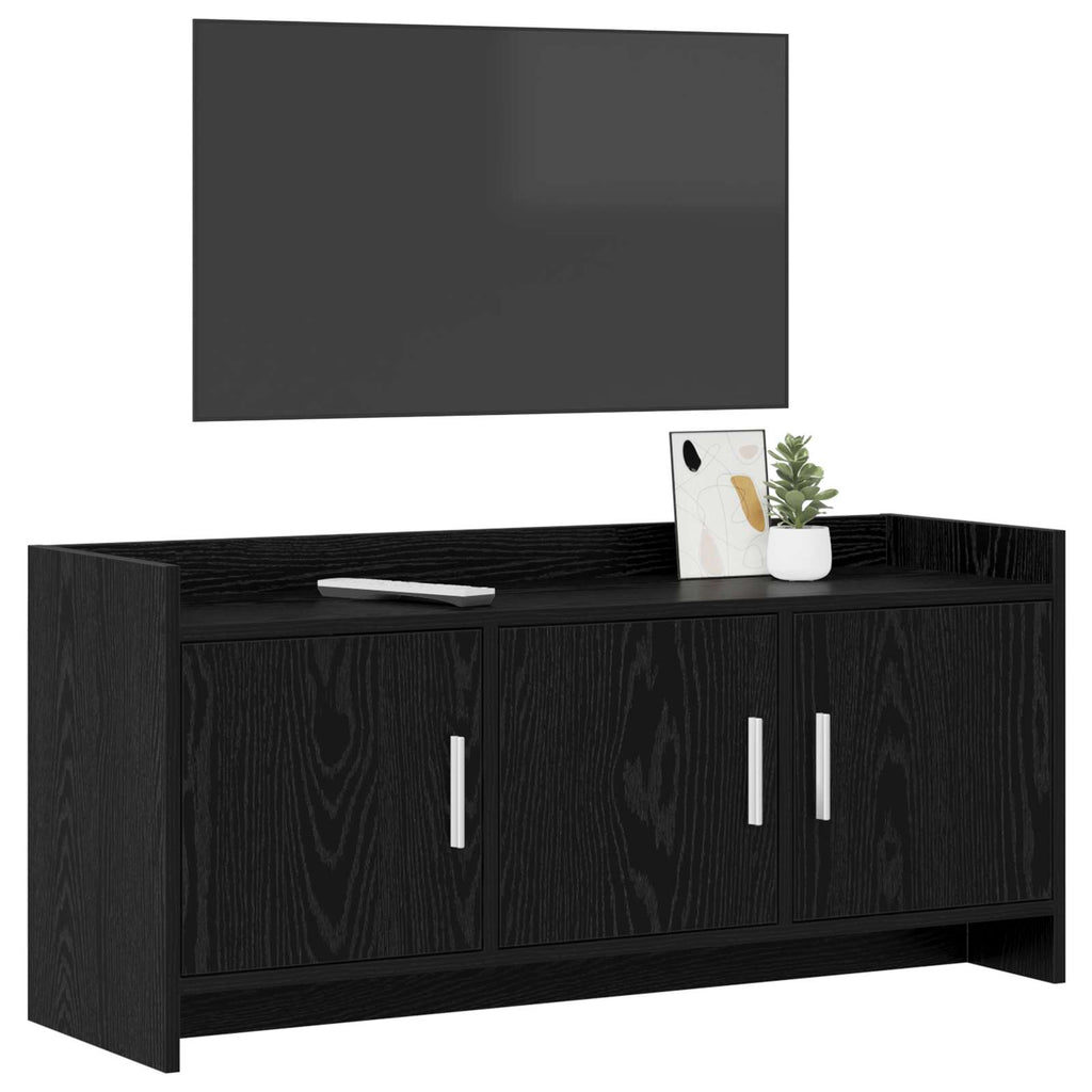 vidaXL Szafka pod telewizor 102 x 33 x 47 cm Czarny dąb