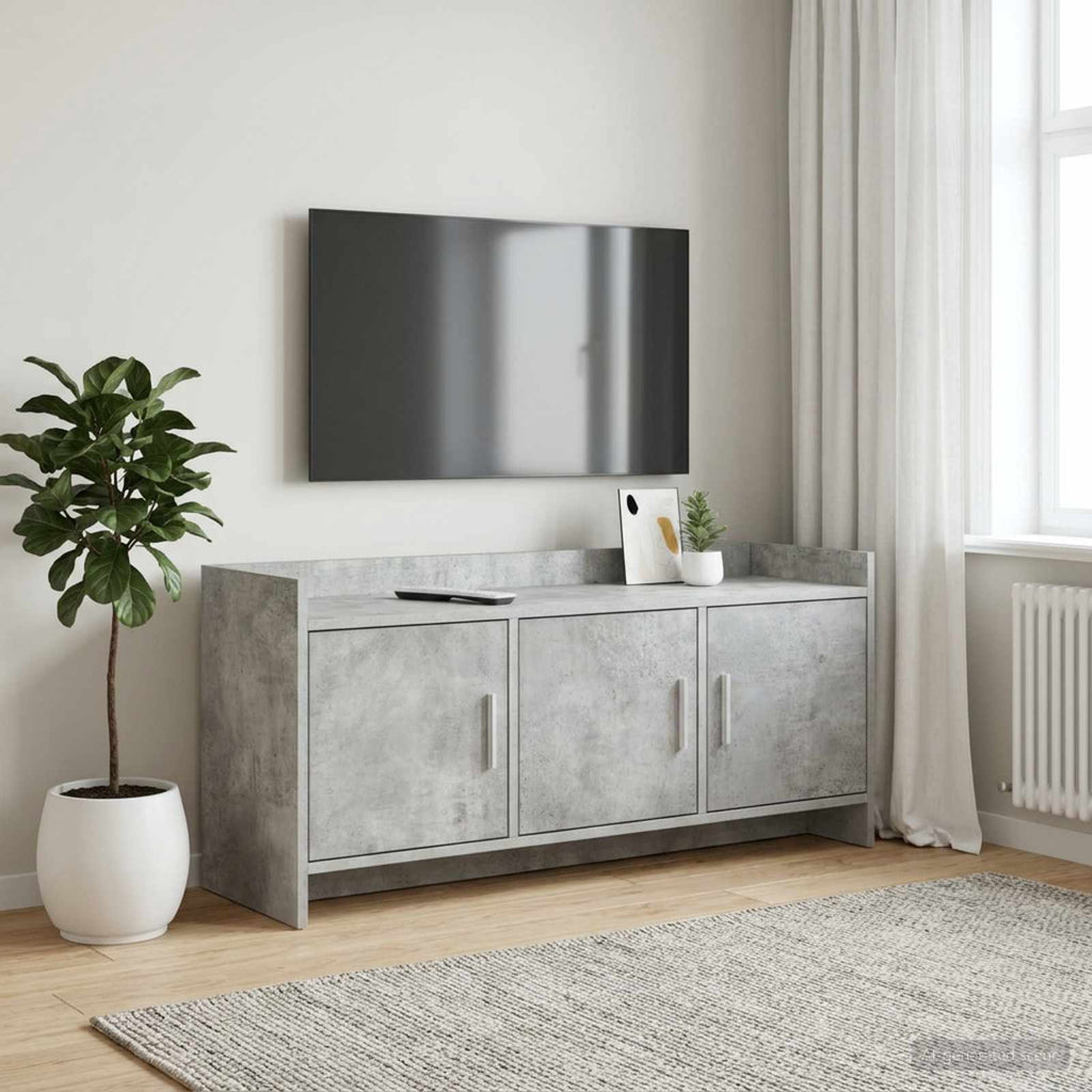 vidaXL Szafka pod telewizor 102 x 33 x 47 cm Betonowy szary