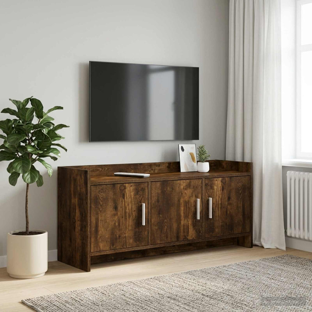 vidaXL Szafka pod telewizor 102 x 33 x 47 cm Dąb wędzony