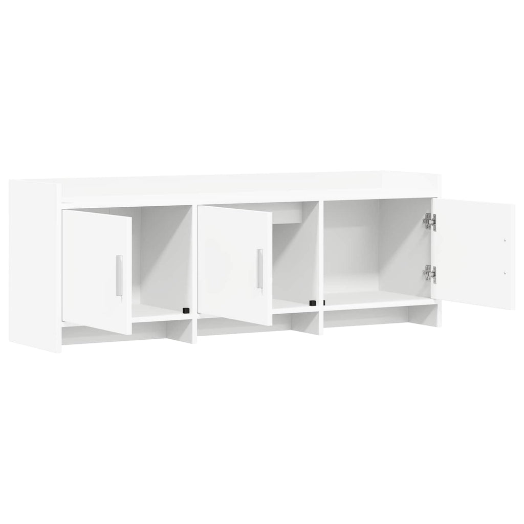 vidaXL Szafka pod telewizor 130 x 33 x 47 cm Biały Drewno inżynieryjne