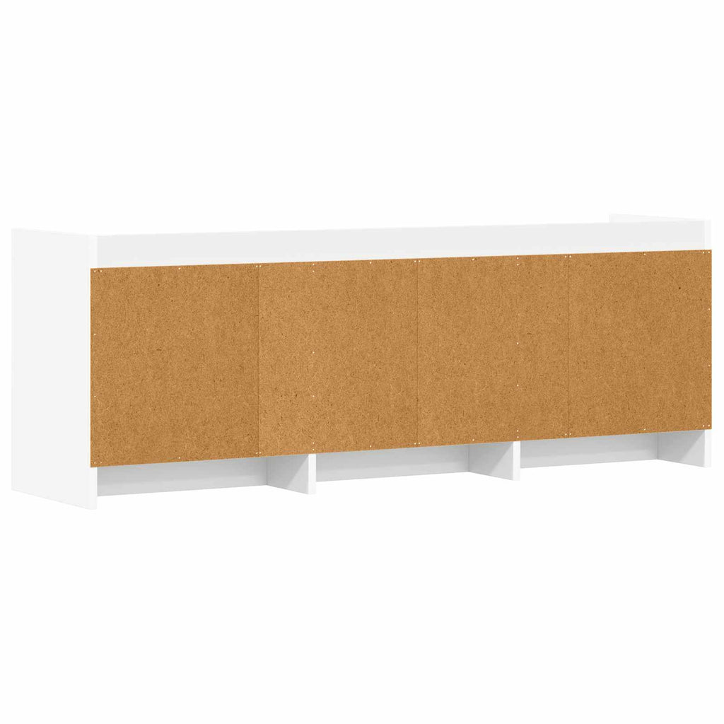 vidaXL Szafka pod telewizor 130 x 33 x 47 cm Biały Drewno inżynieryjne