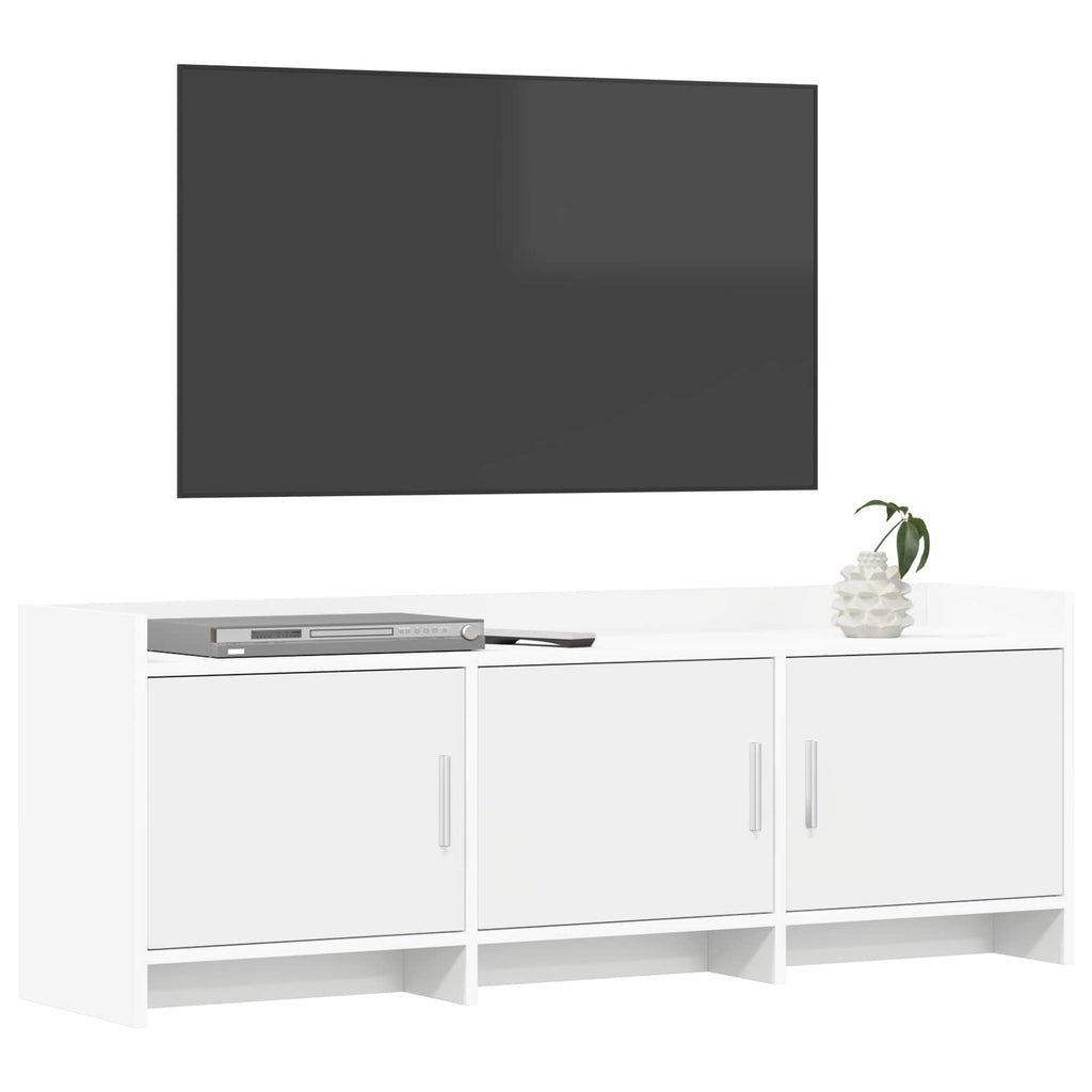 vidaXL Szafka pod telewizor 130 x 33 x 47 cm Biały Drewno inżynieryjne