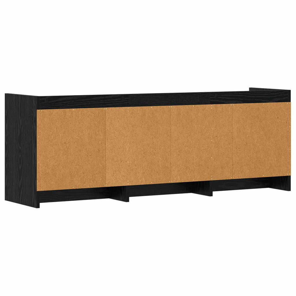 vidaXL Szafka pod telewizor 130 x 33 x 47 cm Czarny dąb