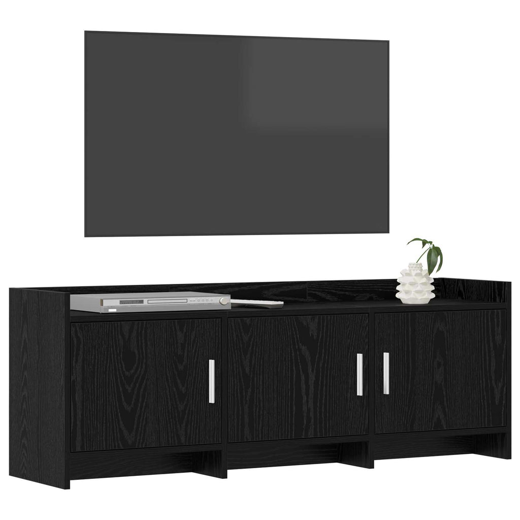 vidaXL Szafka pod telewizor 130 x 33 x 47 cm Czarny dąb