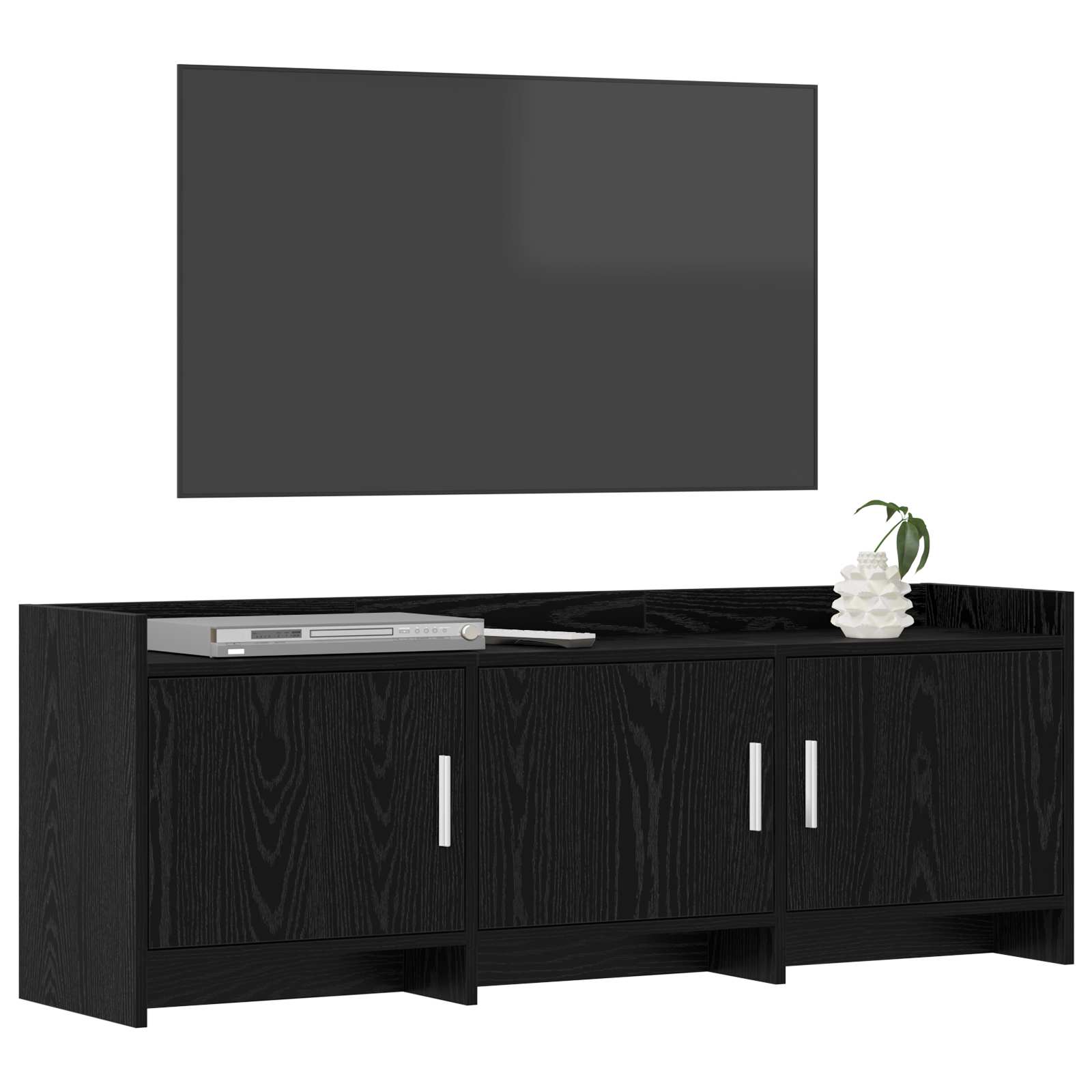 vidaXL Szafka pod telewizor 130 x 33 x 47 cm Czarny dąb