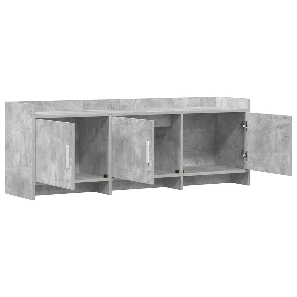 vidaXL Szafka pod telewizor 130 x 33 x 47 cm Betonowy szary
