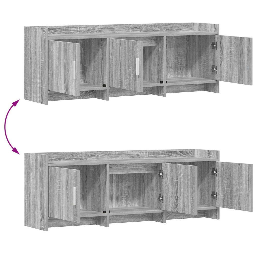 vidaXL Szafka pod telewizor 130 x 33 x 47 cm Szary Sonoma
