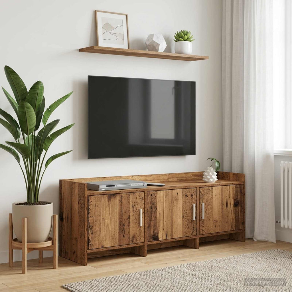 vidaXL Szafka pod telewizor 130 x 33 x 47 cm Stare drewno
