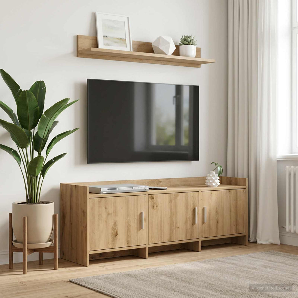 vidaXL Szafka pod telewizor 130 x 33 x 47 cm Dąb artisan