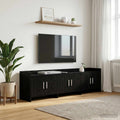 vidaXL Szafka pod telewizor 168 x 33 x 47 cm Czarny dąb