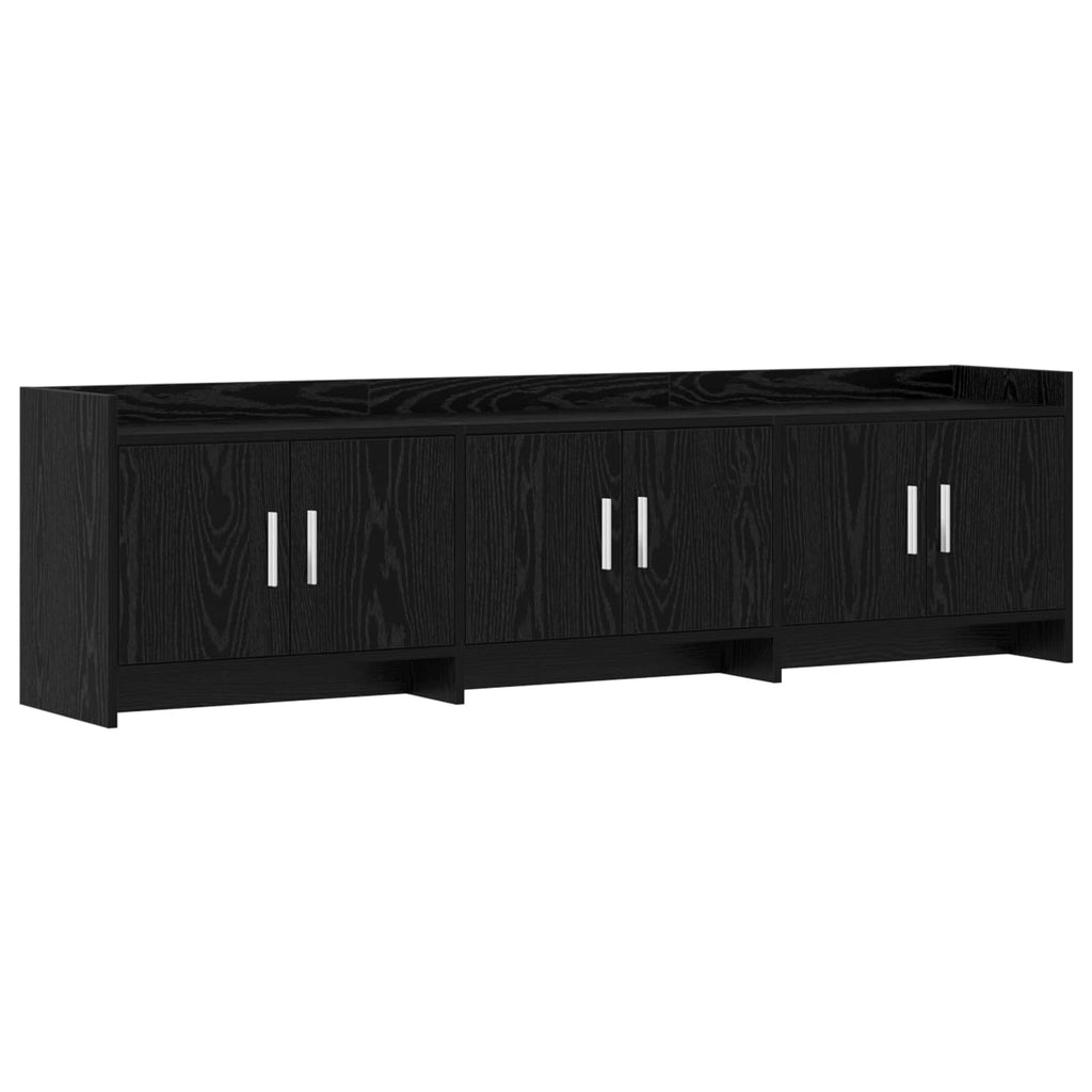 vidaXL Szafka pod telewizor 168 x 33 x 47 cm Czarny dąb
