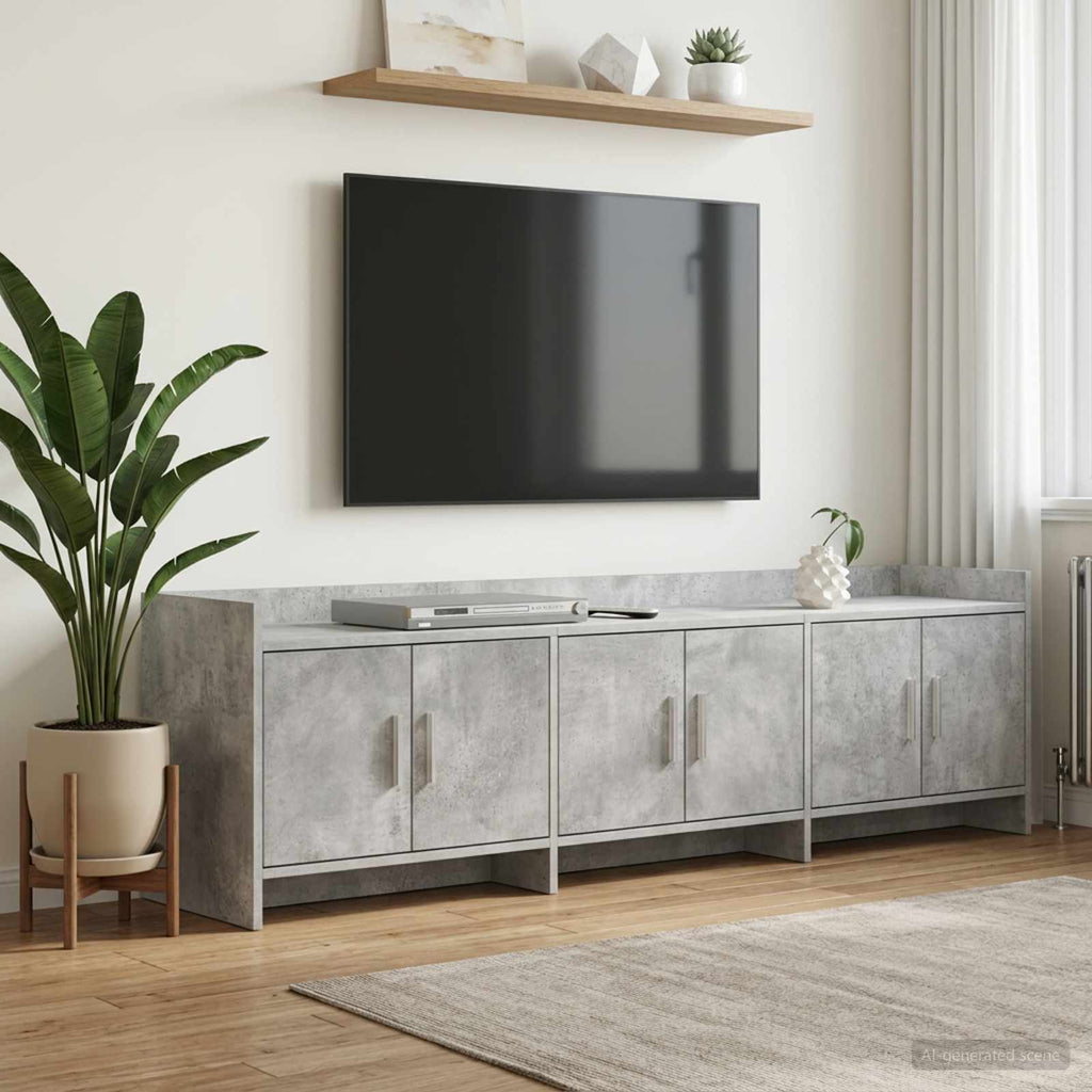 vidaXL Szafka pod telewizor 168 x 33 x 47 cm Betonowy szary
