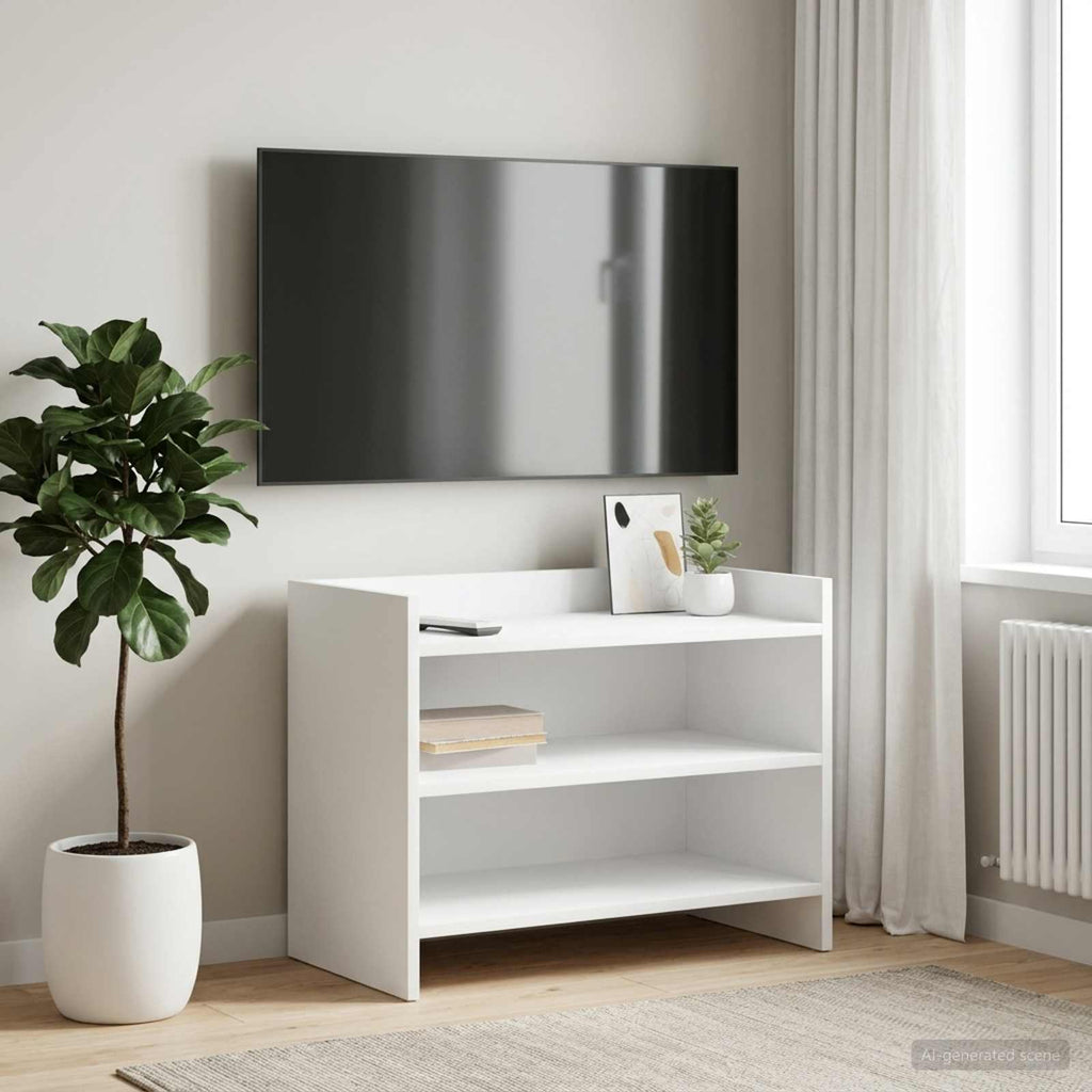 vidaXL Szafka pod telewizor 60 x 33 x 47 cm Biały Drewno inżynieryjne