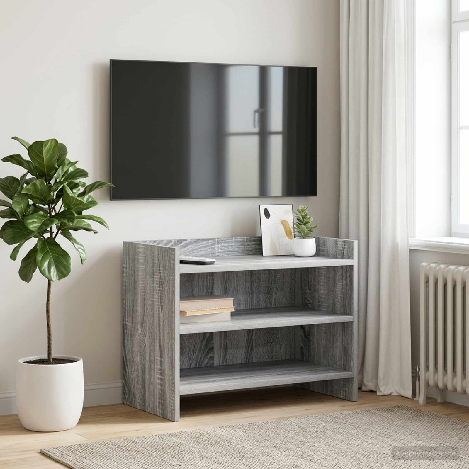 vidaXL Szafka pod telewizor 60 x 33 x 47 cm Szary Sonoma