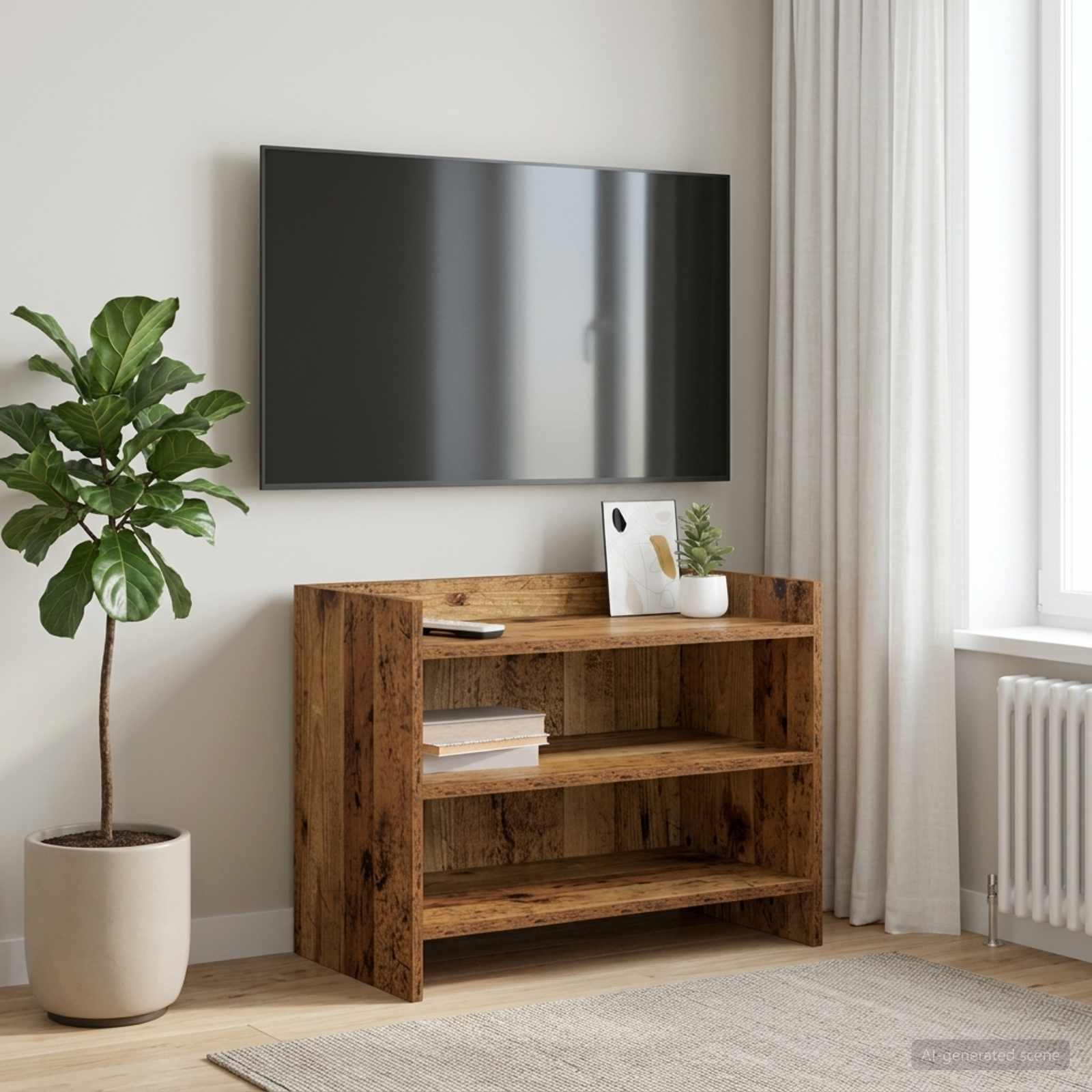 vidaXL Szafka pod telewizor 60 x 33 x 47 cm Stare drewno