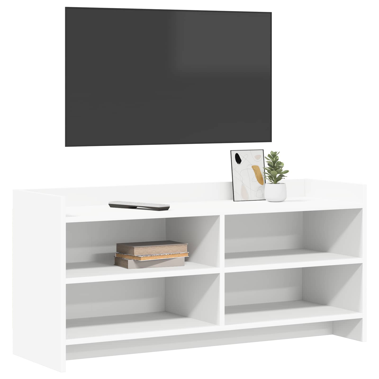 vidaXL Szafka pod telewizor 100 x 33 x 47 cm Biały Drewno inżynieryjne