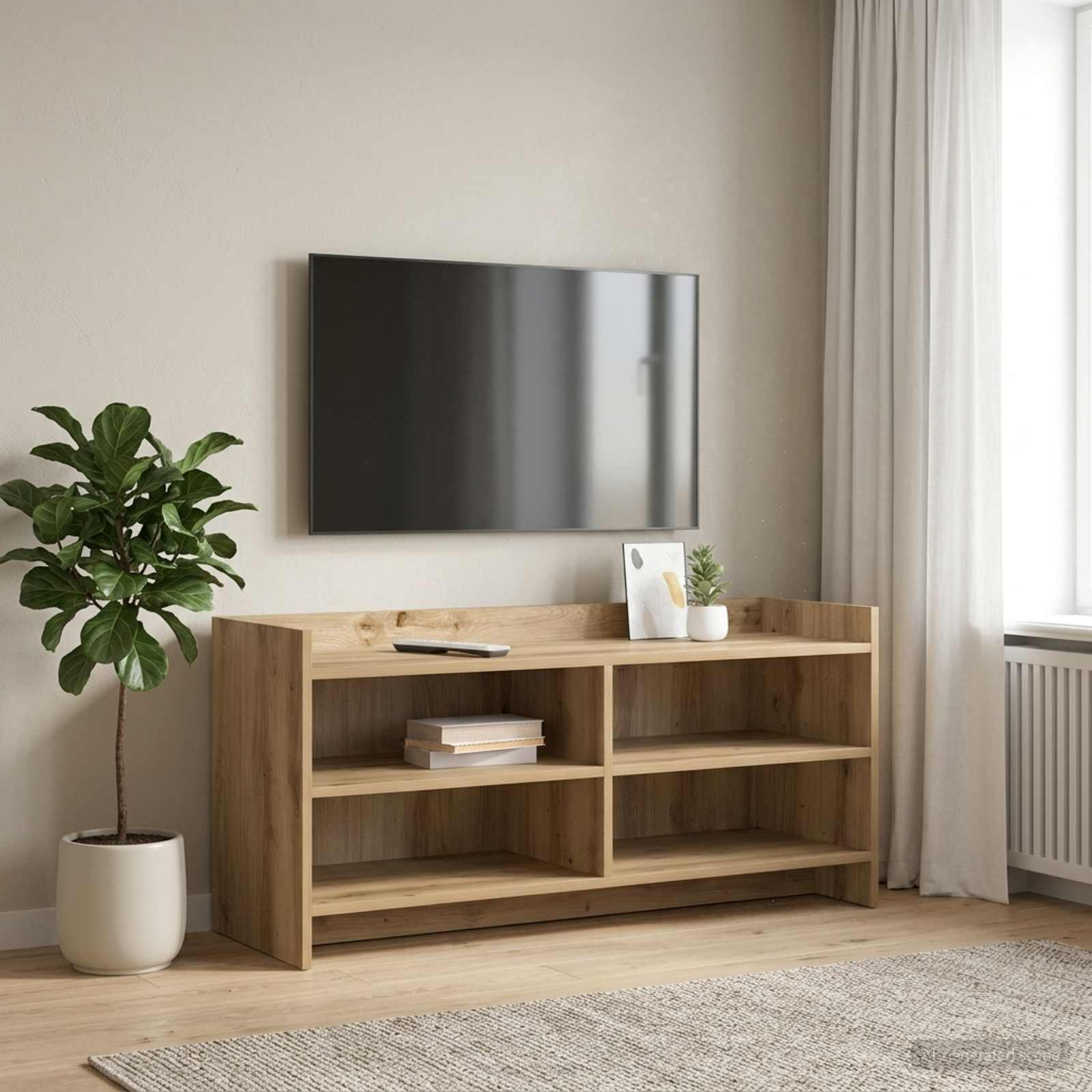 vidaXL Szafka pod telewizor 100 x 33 x 47 cm Dąb artisan