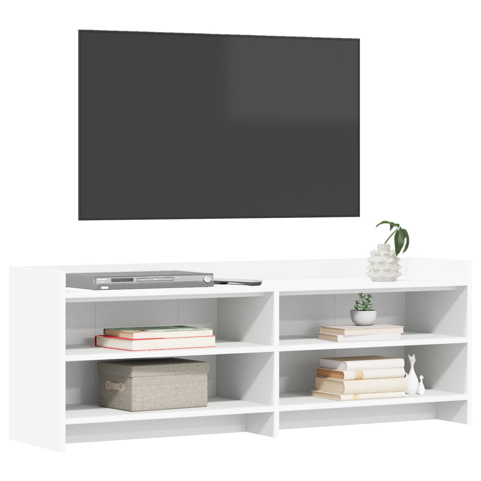 vidaXL Szafka pod telewizor 135 x 33 x 47 cm Biały Drewno inżynieryjne
