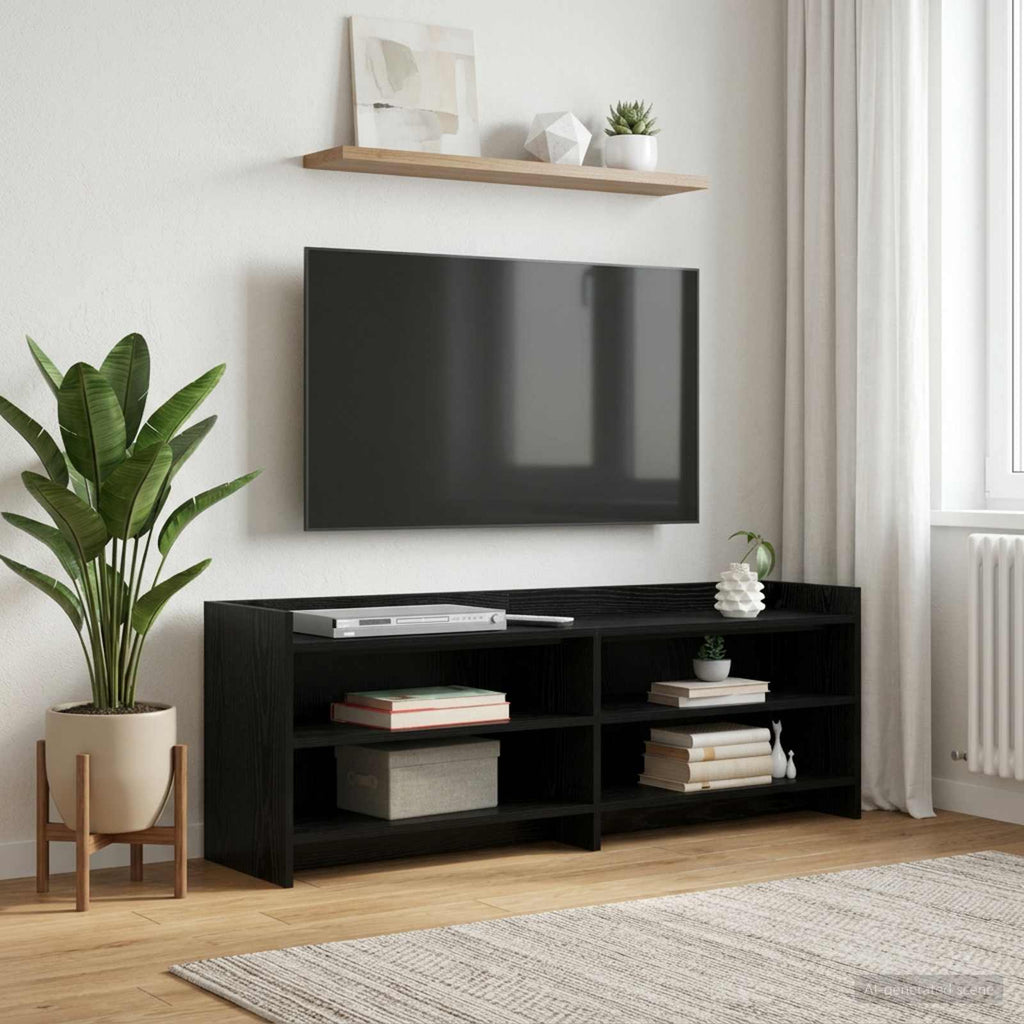 vidaXL Szafka pod telewizor 135 x 33 x 47 cm Czarny dąb
