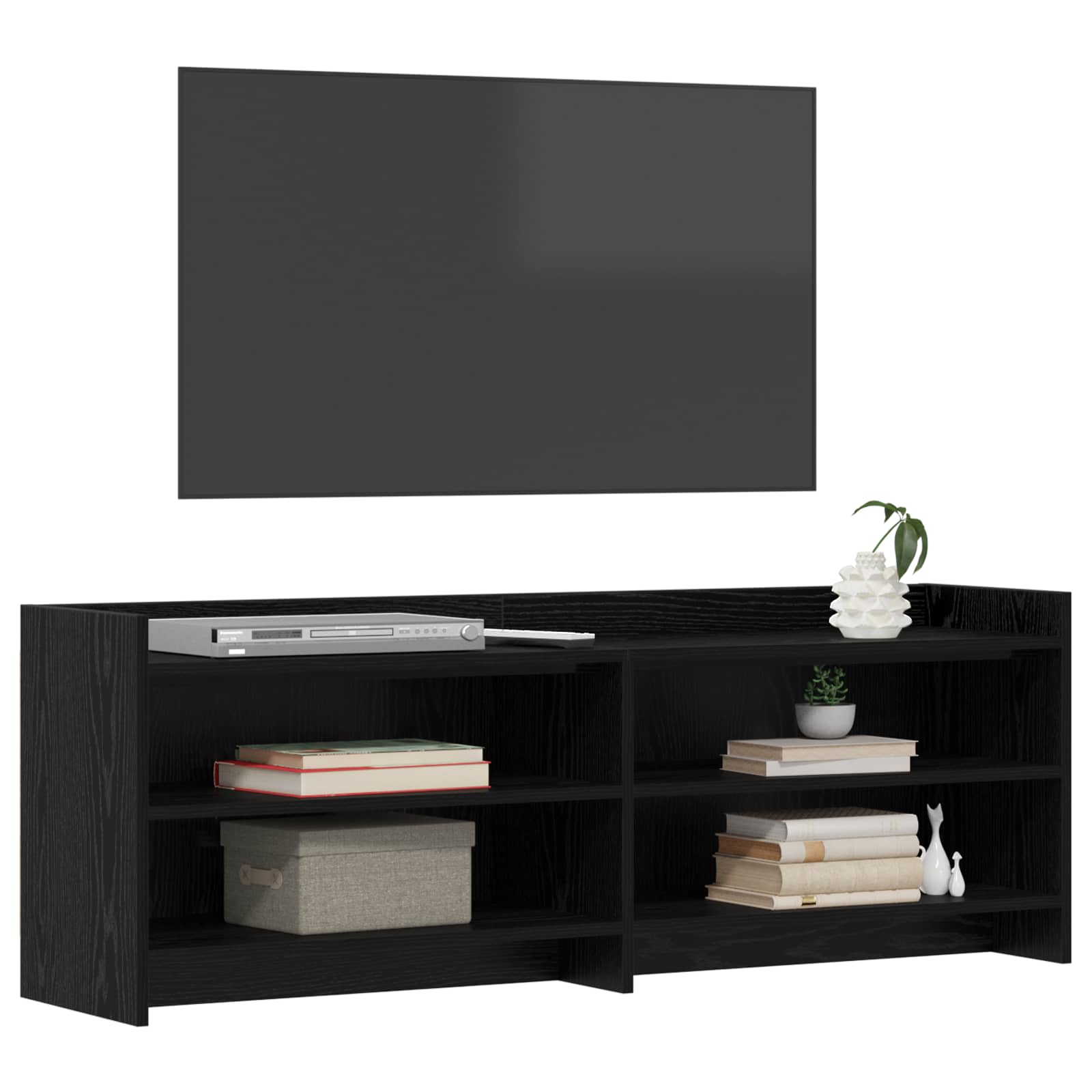 vidaXL Szafka pod telewizor 135 x 33 x 47 cm Czarny dąb