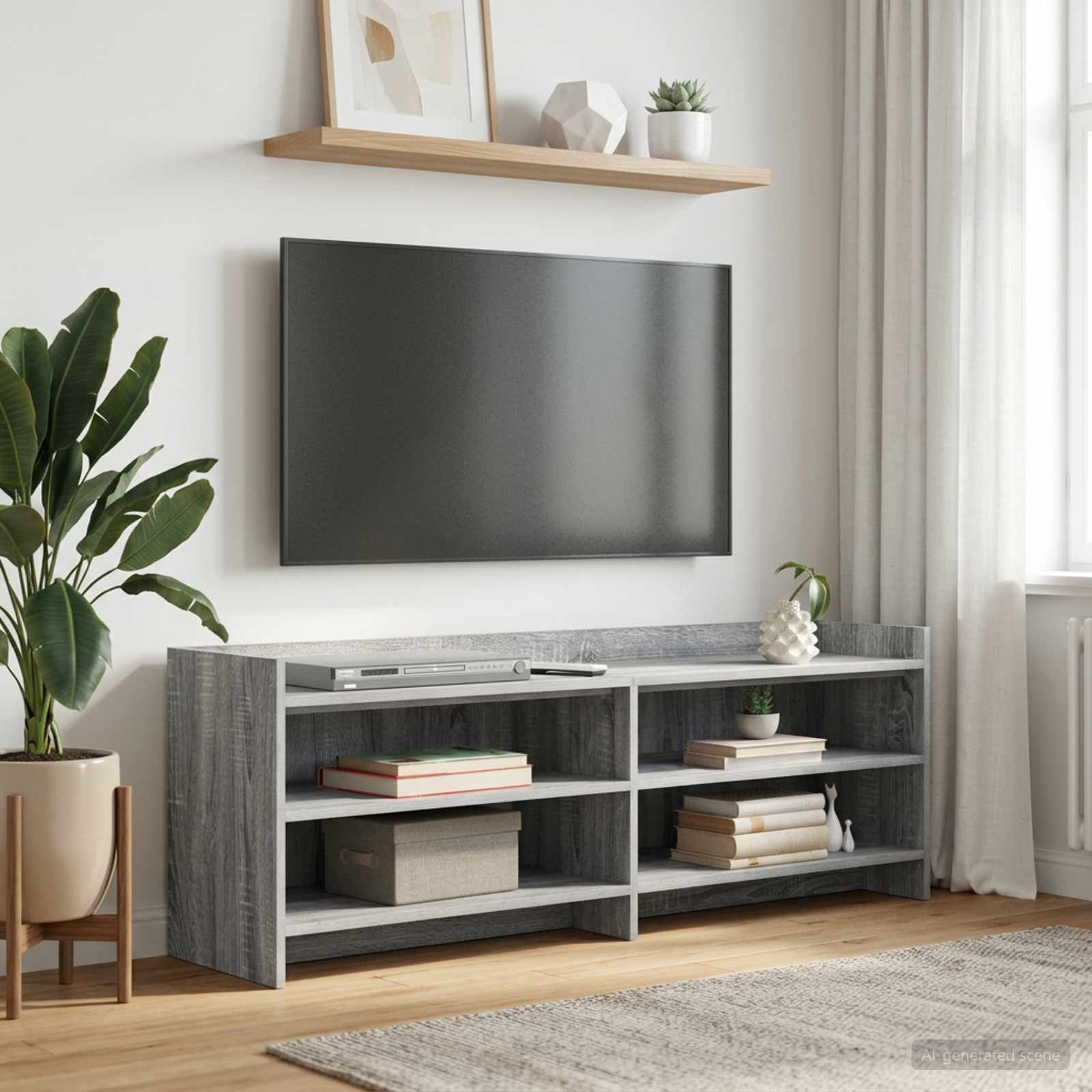 vidaXL Szafka pod telewizor 135 x 33 x 47 cm Szary Sonoma