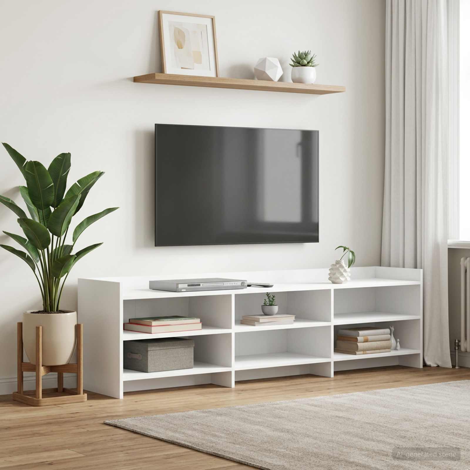 vidaXL Szafka pod telewizor 168 x 33 x 47 cm Biały Drewno inżynieryjne