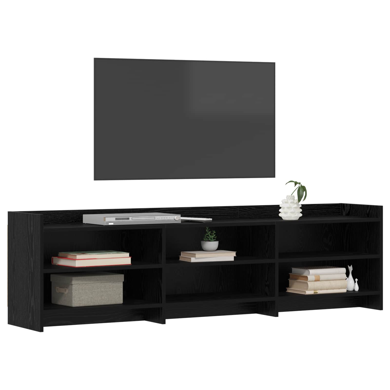 vidaXL Szafka pod telewizor 168 x 33 x 47 cm Czarny dąb