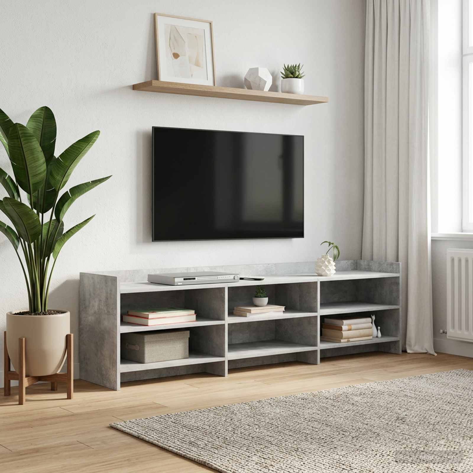 vidaXL Szafka pod telewizor 168 x 33 x 47 cm Betonowy szary