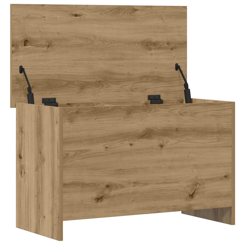 vidaXL Skrzynia na przechowywanie Dąb artisan 80 x 40 x 50 cm